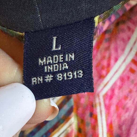 Robert Graham Navy Blue Pinstripe Mens Blazer Size Large EUC Sport Coat Preppy - Picture 7 of 13